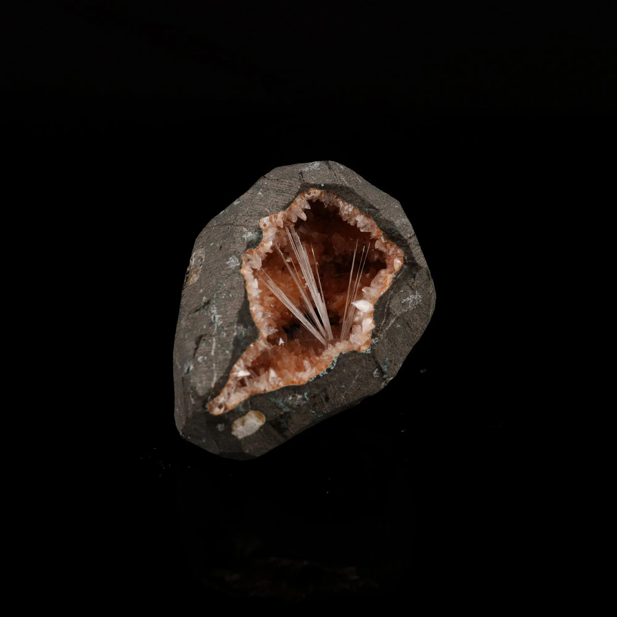 Scolecite Spray inside Heulandite geode Natural Mineral Specimen - image 3