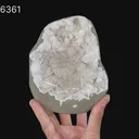 Scolecite Spray Inside MM Quartz Geode Natural Mineral Specimen - image 6