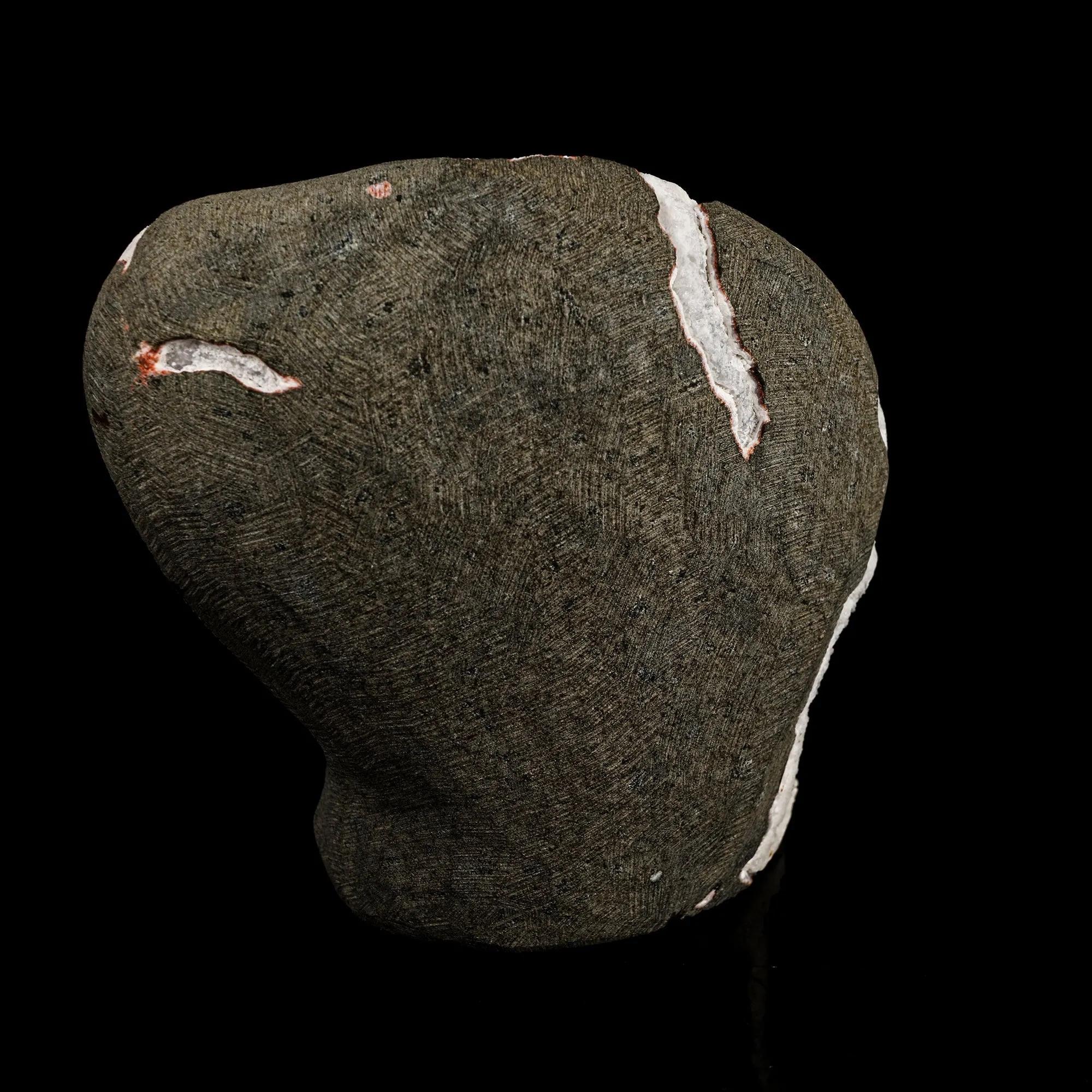 Scolecite Spray Inside MM Quartz Geode Natural Mineral Specimen - image 6