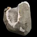 Scolecite Spray Inside MM Quartz Geode Natural Mineral Specimen - image 2