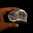 Scolecite Spray Inside MM Quartz Geode Natural Mineral Specimen - image 4