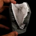 Scolecite Spray Inside MM Quartz Geode Natural Mineral Specimen - image 4