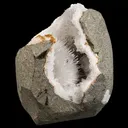 Scolecite Spray Inside MM Quartz Geode Natural Mineral Specimen - image 3