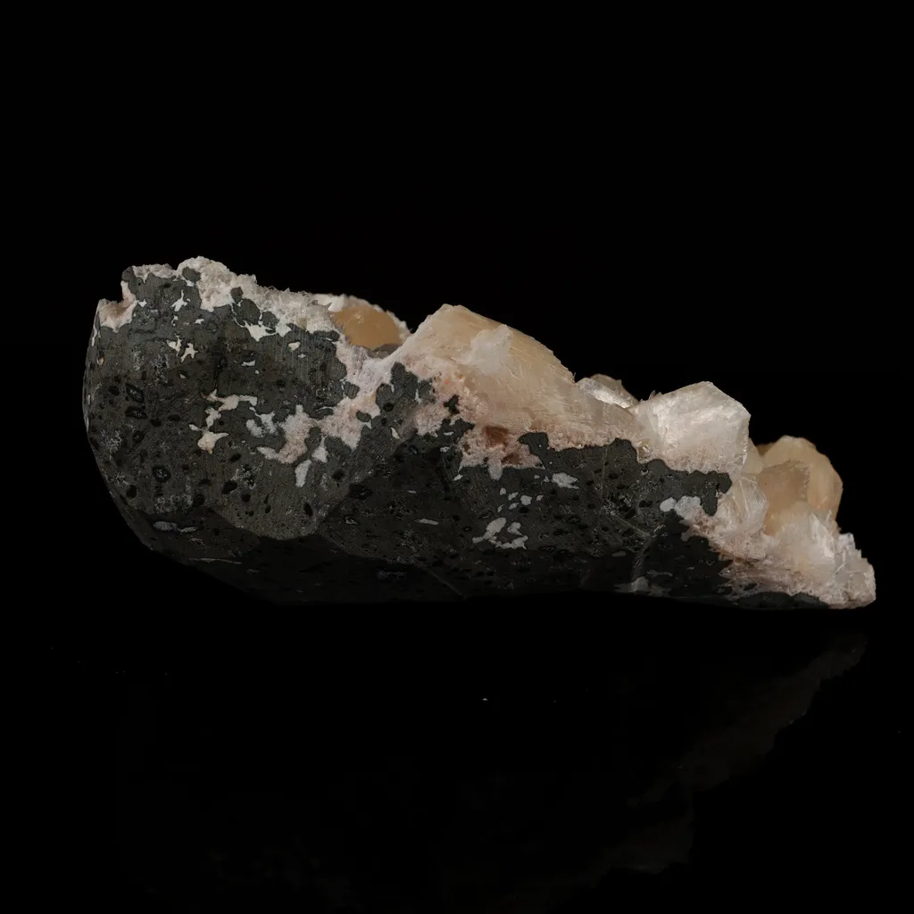 Scolecite Spray inside Stilbite geode Natural Mineral Specimen - image 5