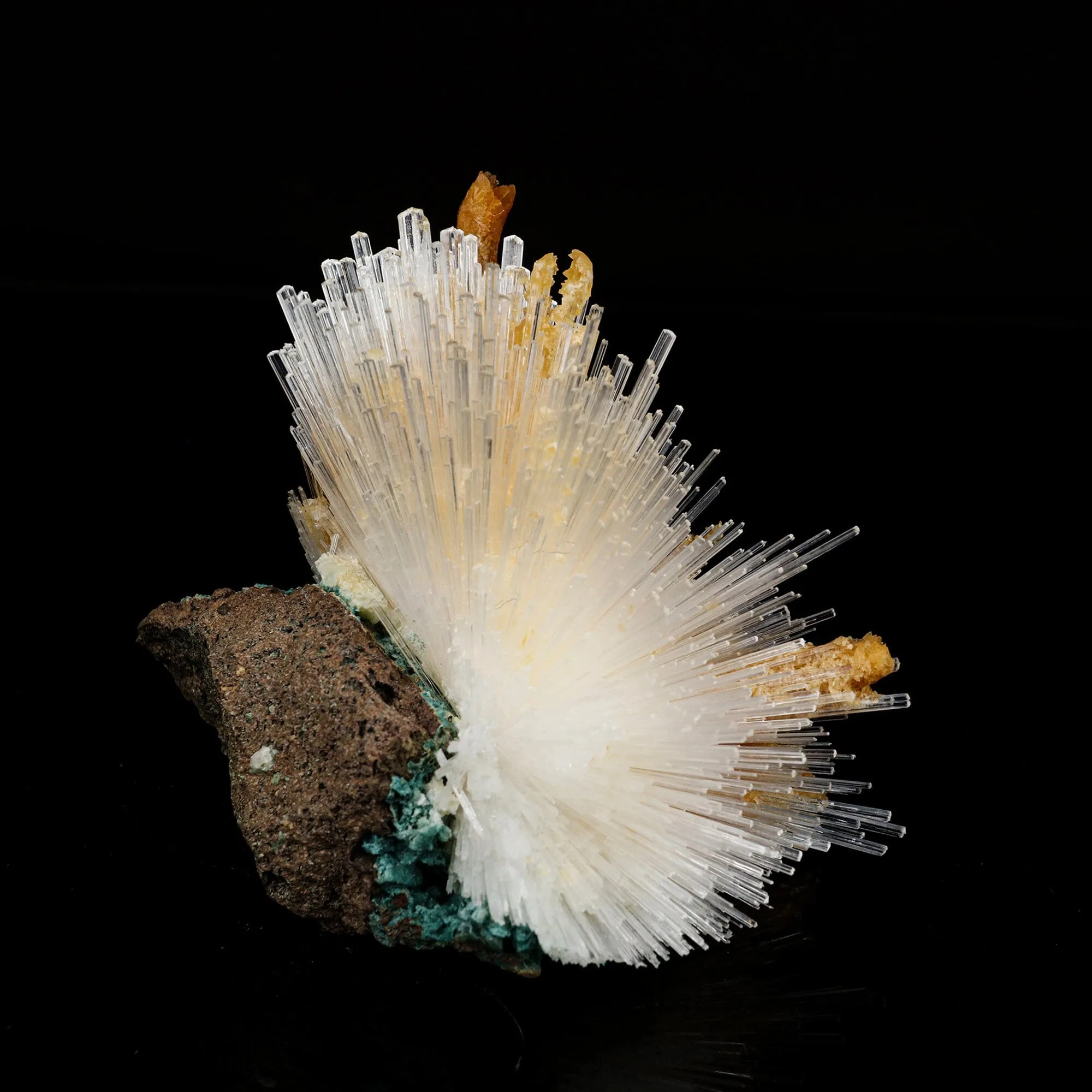 Scolecite Spray With Calcite Stalactites Natural Mineral Specimen - image 3