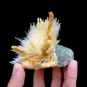 Scolecite Spray With Calcite Stalactites Natural Mineral Specimen - image 6