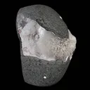 Scolecite Spray with Goosecreekite Inside Chalcedony Geode - image 2