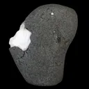 Scolecite Spray with Goosecreekite Inside Chalcedony Geode - image 6