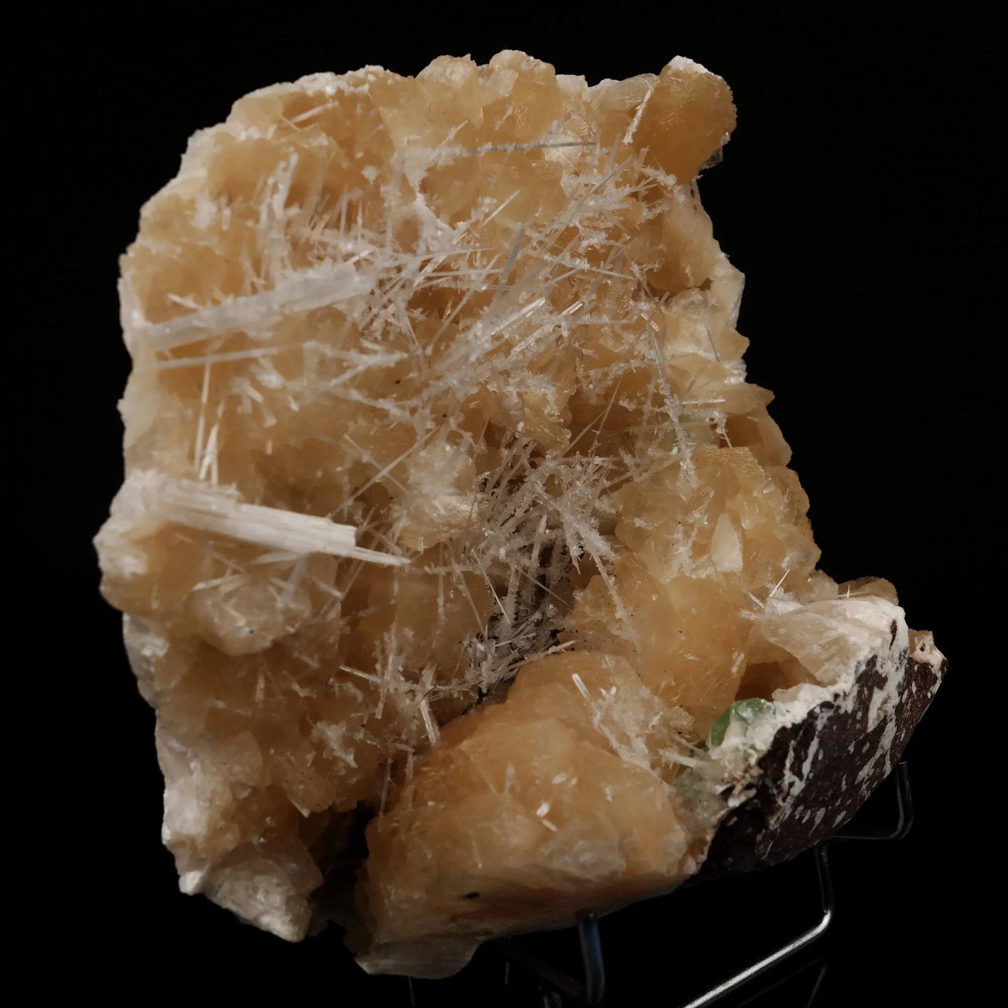 Scolecite Spray with Stilbite Natural Mineral Specimen - image 2