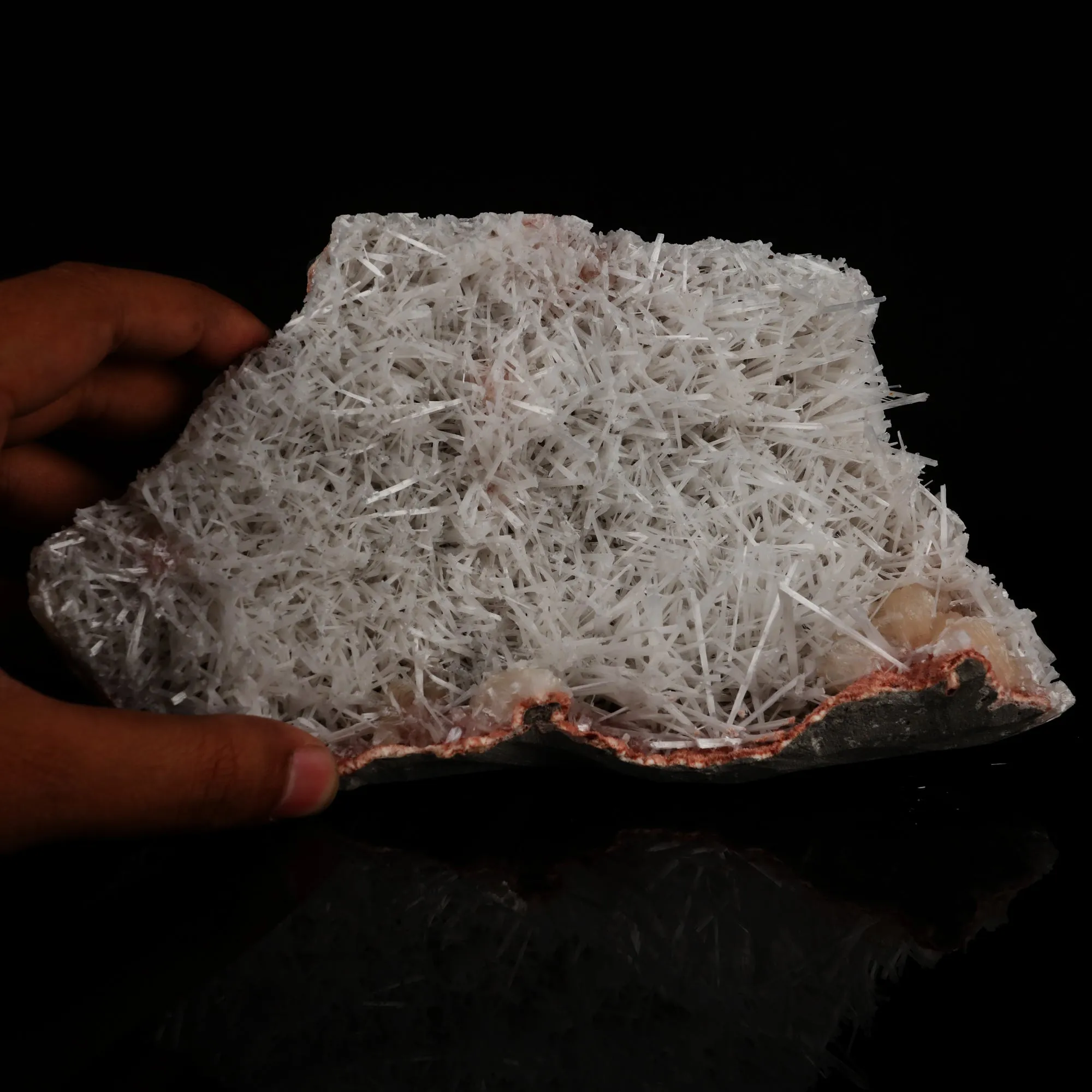 Scolecite Spray with Stilbite Natural Mineral Specimen - image 4