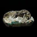 Scolecite Sprays Heulandite Geode Natural Mineral Specimen - image 4