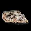 Scolecite Sprays in Heulandite Geode Natural Mineral Specimen - image 1