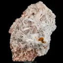 Scolecite Sprays in Heulandite Geode Natural Mineral Specimen - image 1