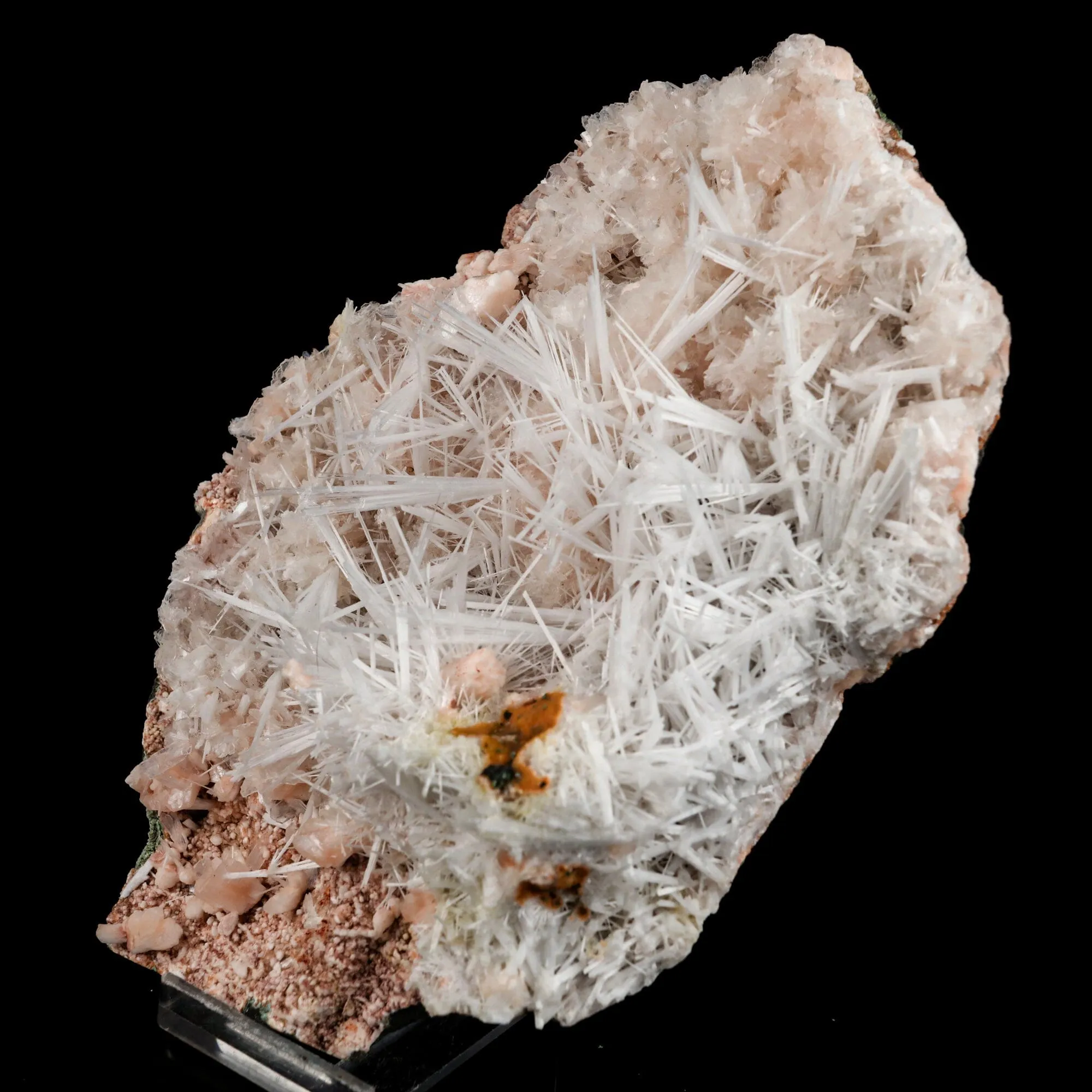 Scolecite Sprays in Heulandite Geode Natural Mineral Specimen - image 2