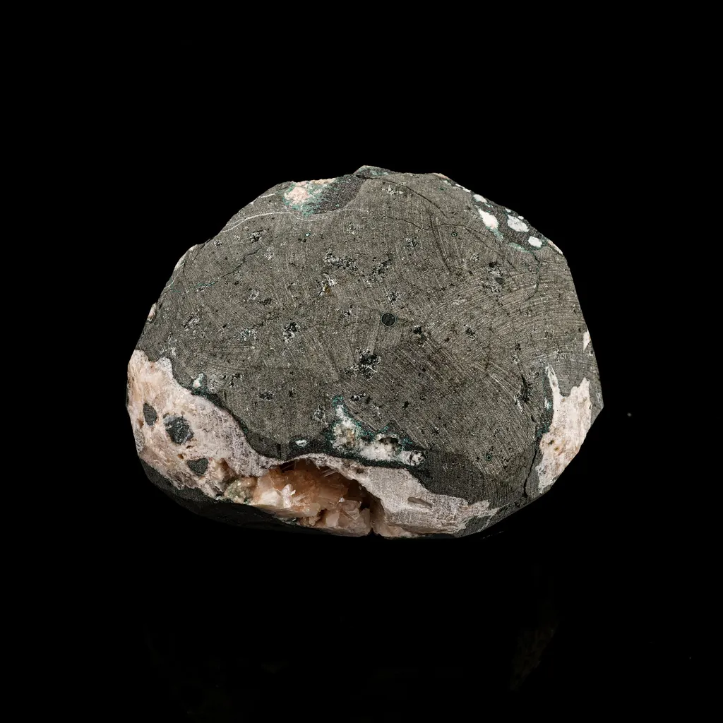 Scolecite Sprays in Stilbite Geode Natural Mineral Specimen - image 5