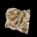 Scolecite Sprays in Stilbite Geode Natural Mineral Specimen - image 2