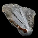 Scolecite Sprays Inside Fan Shape Heulandite Geode Natural Mineral Specimen - image 5