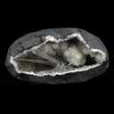 Scolecite Sprays Inside Geode Natural Mineral Specimen - image 1