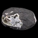 Scolecite Sprays Inside Geode Natural Mineral Specimen - image 6
