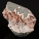 Scolecite Sprays Inside Heulandite Geode Natural Mineral Specimen - image 1