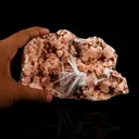 Scolecite Sprays Inside Heulandite Geode Natural Mineral Specimen - image 4