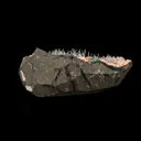 Scolecite Sprays Inside Heulandite Geode Natural Mineral Specimen - image 4