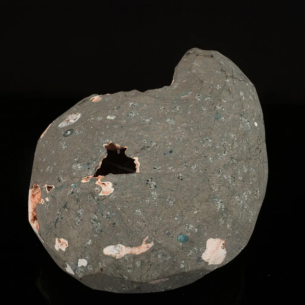 Scolecite Sprays Inside Heulandite Geode Natural Mineral Specimen - image 6