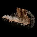 Scolecite Sprays Inside Heulandite Geode Natural Mineral Specimen - image 3