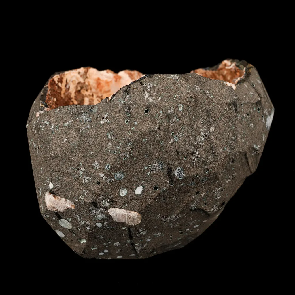 Scolecite Sprays Inside Heulandite Geode Natural Mineral Specimen - image 5