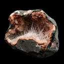 Scolecite Sprays Inside Heulandite Geode Natural Mineral Specimen - image 2