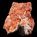Scolecite Sprays Inside Heulandite Geode Natural Mineral Specimen - image 2