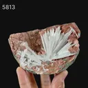 Scolecite Sprays Inside Heulandite Geode Natural Mineral Specimen - image 6