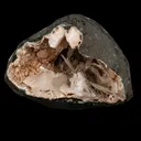 Scolecite Sprays Inside Heulandite Geode Natural Mineral Specimen - image 2