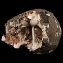 Scolecite Sprays Inside Heulandite Geode Natural Mineral Specimen - image 2