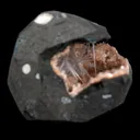 Scolecite Sprays Inside Heulandite Geode Natural Mineral Specimen - image 5