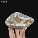 Scolecite Sprays Inside Heulandite Geode Natural Mineral Specimen - image 2