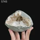Scolecite Sprays Inside Heulandite Geode Natural Mineral Specimen - image 6