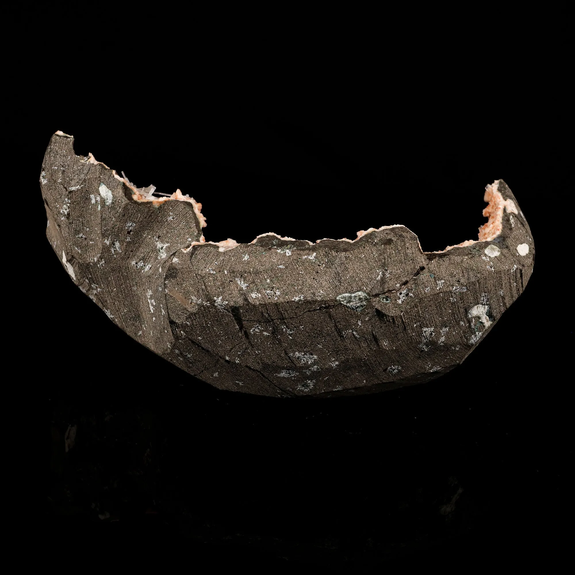 Scolecite Sprays Inside Heulandite Geode Natural Mineral Specimen - image 5