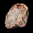 Scolecite Sprays Inside Heulandite Geode Natural Mineral Specimen - image 2