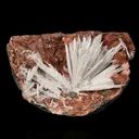 Scolecite Sprays Inside Heulandite Geode Natural Mineral Specimen - image 1