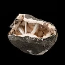 Scolecite Sprays Inside Heulandite Geode Natural Mineral Specimen - image 4