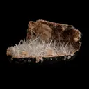 Scolecite Sprays Inside Heulandite Geode Natural Mineral Specimen - image 2