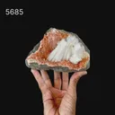 Scolecite Sprays Inside Heulandite Geode Natural Mineral Specimen - image 6