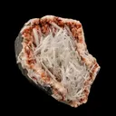 Scolecite Sprays Inside Heulandite Geode Natural Mineral Specimen - image 3