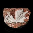 Scolecite Sprays Inside Heulandite Geode Natural Mineral Specimen - image 2