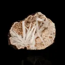Scolecite Sprays Inside Heulandite Geode Natural Mineral Specimen - image 1
