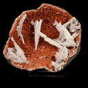 Scolecite Sprays Inside Heulandite Geode Natural Mineral Specimen - image 1