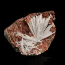 Scolecite Sprays Inside Heulandite Geode Natural Mineral Specimen - image 3