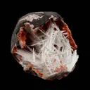 Scolecite Sprays Inside Heulandite Natural Mineral Specimen - image 1