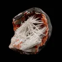 Scolecite Sprays Inside Heulandite Natural Mineral Specimen - image 2